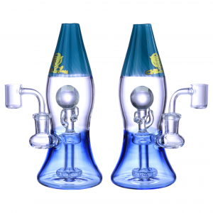 Chill Glass - 7" Molten Motion W/ Shower Head Sphere Perc Water Pipe [JLE-334]